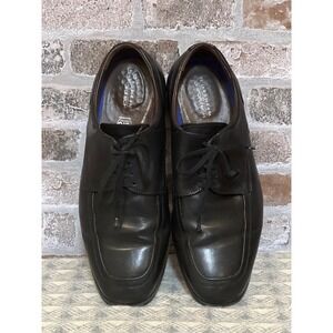 Florsheim Mens Oxford Dress Shoes Comfortech Leather Wide Width Black 9 3E‎